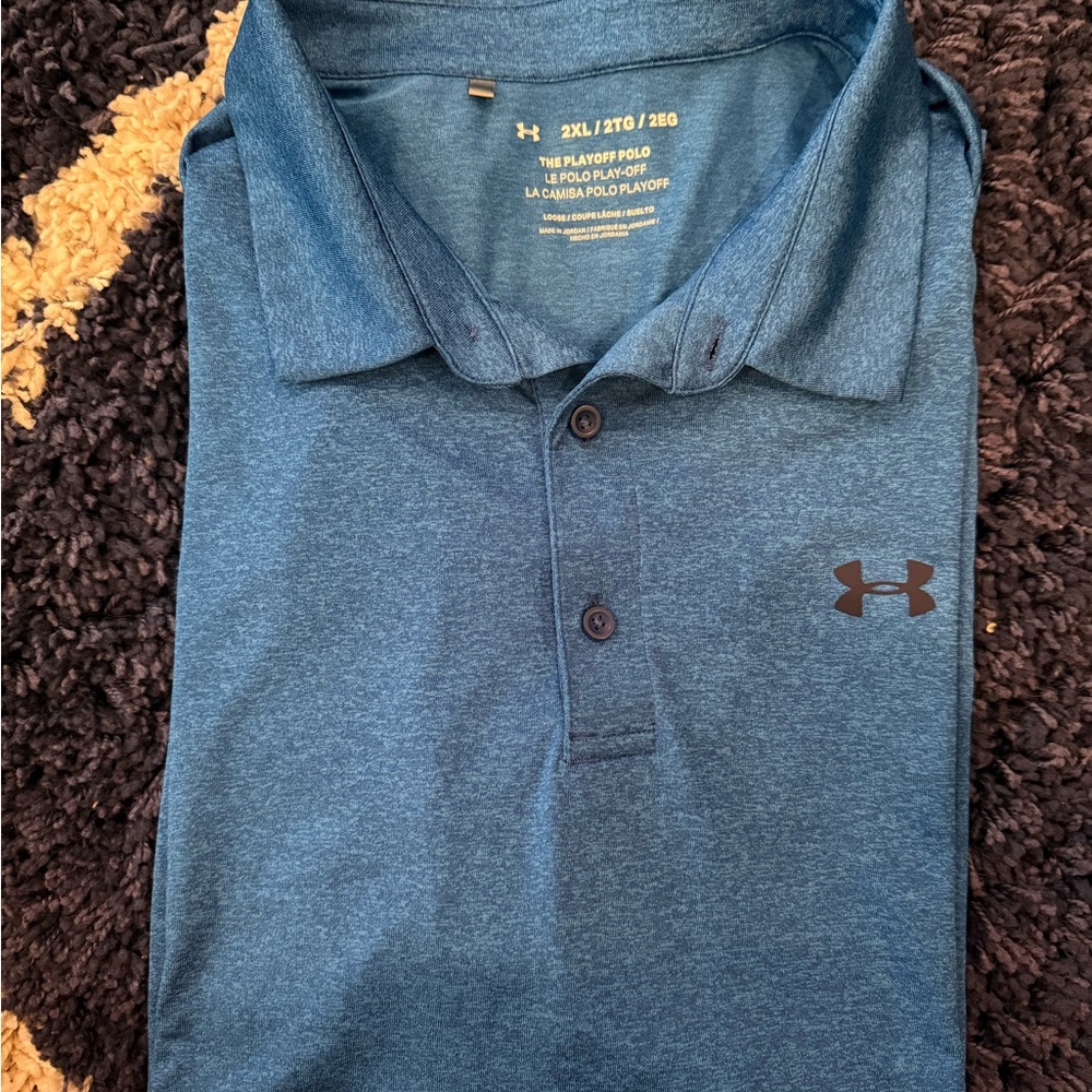 Under Armour Men's Teal Polo Shirt